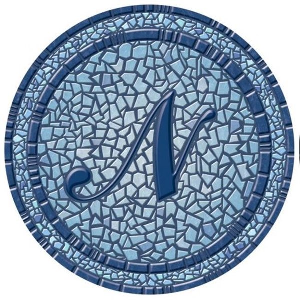 Lamatek Lamatek 67B00-0043N 59 in. dia. Monogram Mosaic Poolsaic Mat- N 67B00-0043N